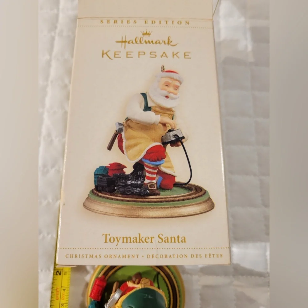 Vintage‎ Hallmark Keepsake Toymaker Santa Christmas Ornament Festive Holiday Fun